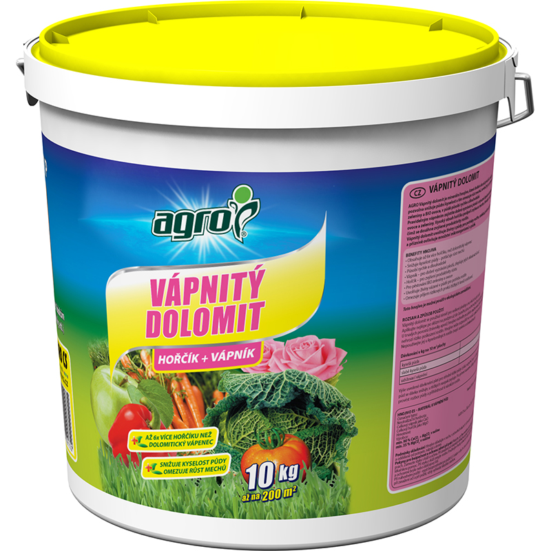 AGRO Vápnitý dolomit plast. kb. 10 kg