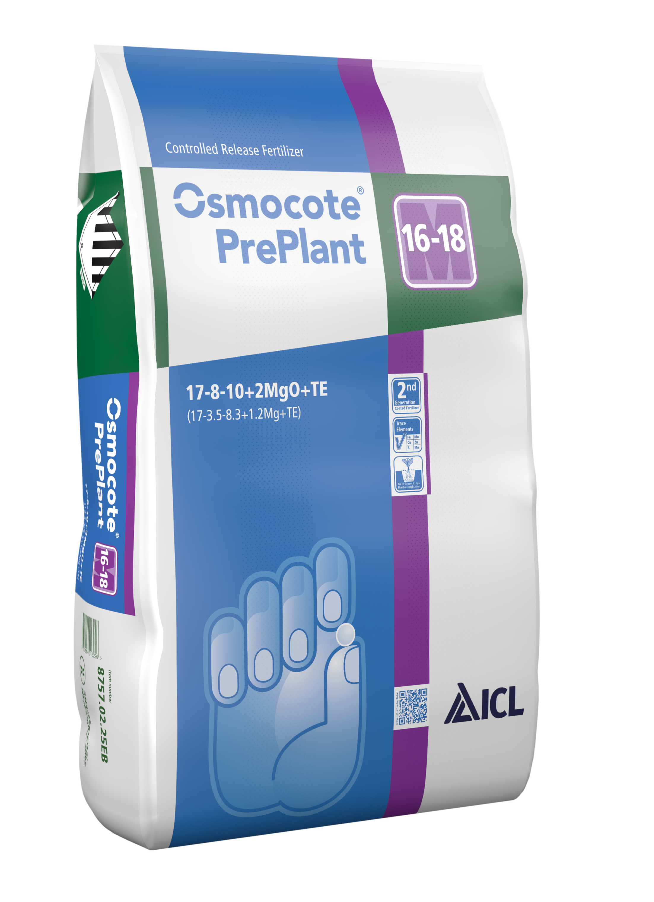 Osmocote Pre Plant 16-18M 25 kg 17-8-10+2MgO+TE